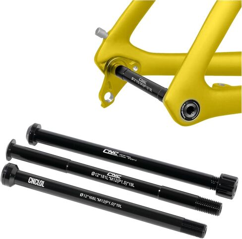 CNC Bicycle Rear Hub Thru Axle Adapter12mm x175mm,with1.5mm Thread Pitch, L 175mm in Saudi Arabia