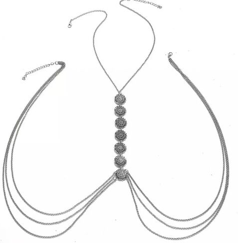 بوهو سلسلة الجسم الذهب سلسلة الجسم مجوهرات للنساء مطلية بالذهب سلسلة بيكيني الجسم مجوهرات للنساء مثير in Kuwait