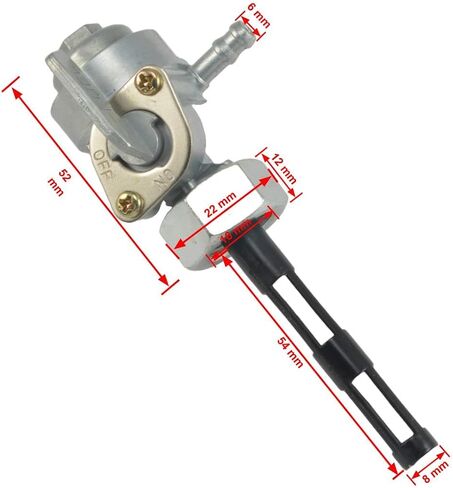 Generator Petcock Fuel Shut Off Valve Compatible with Generac, Powermax, Predator, Homelite, Champion, Husky, Etq, Replaces OEM# 0J0974 (M16x1.5mm Nut) in Saudi Arabia