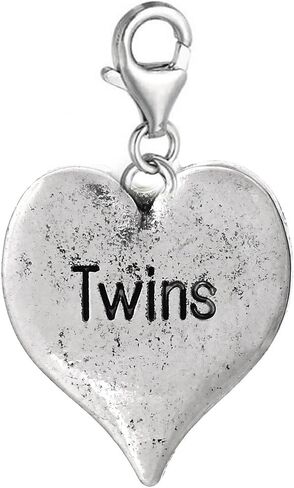 Sexy Sparkles Baby Heart Charm Clip on for Bracelet Charm Pendant for European Charm Jewelry with Lobster Clasp in Saudi Arabia