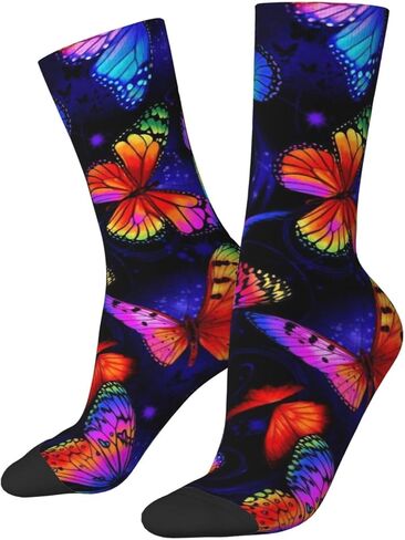 Aesthetic Neon Octopus Socks For Women Men Soft Breathable Novelty Crew Socks Athletic Socks Funny Crazy Dress Sock in Kuwait