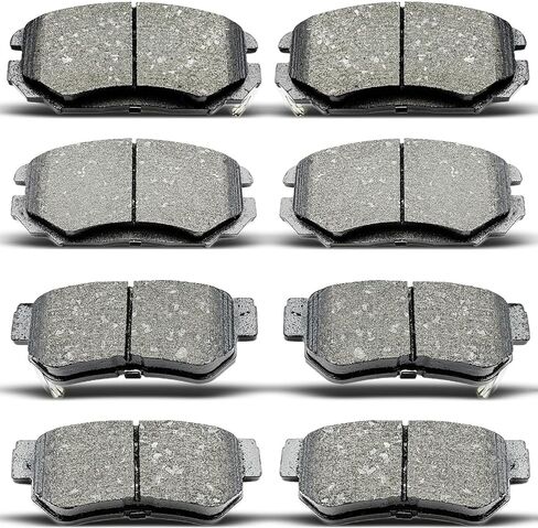 D813 D1125 8pcs Front Rear Ceramic Brake Pads Sets Fit For 2006 2007 2008 2009 For Hyundai Azera, 2006 2007 2008 For Sonata in Saudi Arabia