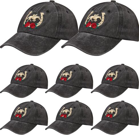 6 Pcs Derby Baseball Caps for Men Women in Saudi Arabia