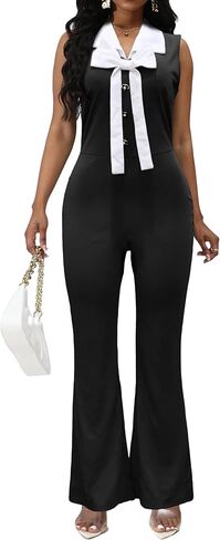 بذلة نسائية أنيقة بدون أكمام من Xinlees، رومبير رسمي سادة يتميز بحفلات مسائية للكنيسة والعمل in Kuwait