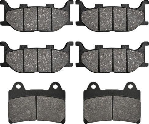 Front and Rear Brake Pads Compatible with YAMAHA XV 1600 Road Star 01-05, XV1600 A Wildstar 99-04, Silverado 07-09, XV 1600 Midnight Star 02-03, Midnight 2003 in Saudi Arabia