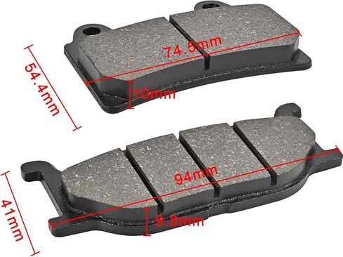 Front and Rear Brake Pads Compatible with YAMAHA XV 1600 Road Star 01-05, XV1600 A Wildstar 99-04, Silverado 07-09, XV 1600 Midnight Star 02-03, Midnight 2003 in Saudi Arabia
