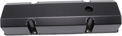 1 Set SHLPDFM Black Fabricated Aluminum Tall Valve Covers with 1.250" Breather Holes Fits for Small Block Chevy SBC 283 305 327 350 383 400 V8 Engines 1958-86 in Saudi Arabia