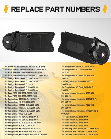 OCPTY Valve Cover Compatible for Blue Bird All American FE/RE/for Blue Bird Vision School Bus 2008-2018,for Blue Bird SHL All American 2017 CV52001 Engine Valve Covers Kit 68002433AB in Saudi Arabia