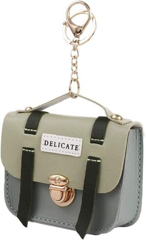Handbag Keychain PU Cute Mini Coin Bag Wallet Key Pouch Earphone Storage Bag in Saudi Arabia