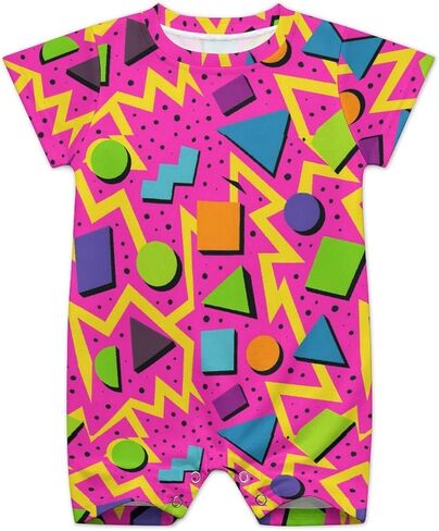 ملابس رومبير للأطفال حديثي الولادة، ملابس لطيفة للرضع بأكمام قصيرة، بدلة قطعة واحدة للأولاد والبنات in Kuwait