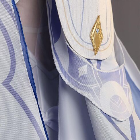 MIAOCOS Columbina Cosplay Costume Women Cute Blue and White Dress Uniform Set Halloween Party Outfit in Kuwait