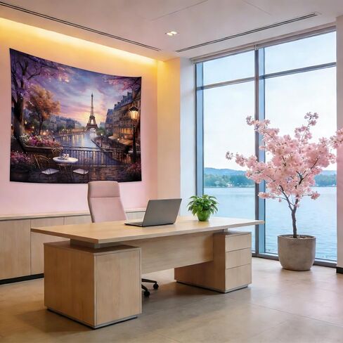 qghot خمر باريس نسيج الجدار شنقا برج ايفل خلفية الفرنسية تحت عنوان سيتي سكيب نسيج مقهى ديكور رومانسية جدار المدينة الفن لغرفة النوم باريس موضوع حزب الزينة 78.7 "x59.1" in Kuwait