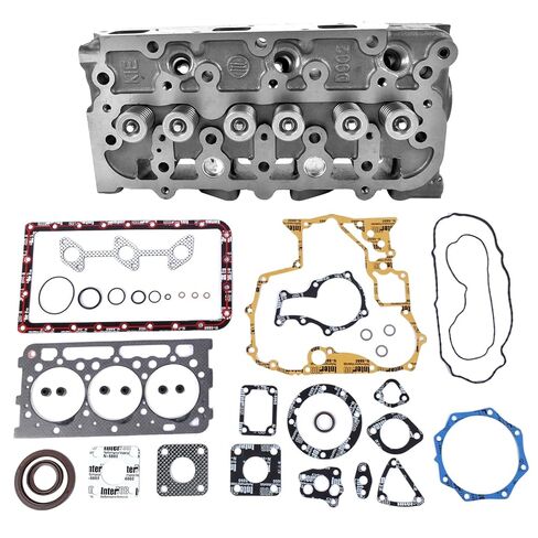 Complete Cylinder Head with Valves & Full Gasket Kit Replacement for Kubota D902 Engine RTV900 Part# H1G90-03040, 1G962-03040 in Saudi Arabia