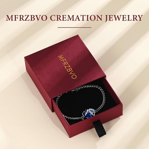 Cremation Jewelry Heart Urn Bracelet for Human Ashes for Women Men Memorial Keepsake Link Bracelet in Saudi Arabia