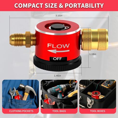 أداة تطهير النيتروجين المطورة، منظم تدفق النيتروجين القابل للتعديل HVAC، منظم تطهير النيتروجين النحاسي لصيانة نظام تكييف الهواء، أداة مع أوضاع التطهير والنحاس in Kuwait