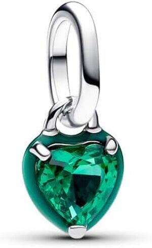 PANDORA Me Blue Chakra Heart Mini Dangle Charm - Sterling Silver Charm with Man-Made Crystal & Enamel - Gift for Women - Includes Gift Box in Saudi Arabia