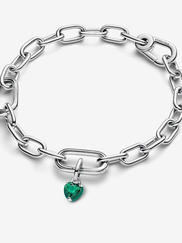 PANDORA Me Blue Chakra Heart Mini Dangle Charm - Sterling Silver Charm with Man-Made Crystal & Enamel - Gift for Women - Includes Gift Box in Saudi Arabia