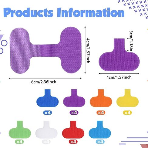 32pcs Cable Tags Multi-Color Electronic Cable Identification Labels Write On Cord Labels Tags for Computers Cables Management Reusable Wire Markers for Charging Cords (8 Colors) in Saudi Arabia