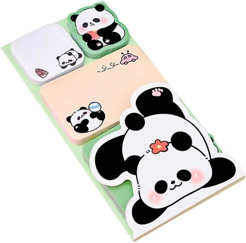 100Sheets Kawaii Portable Planner Memo Pad Stationery Sticky Notes Notebook Message Notes Notepad(Panda) in Saudi Arabia