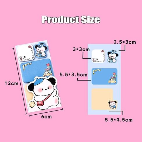 100Sheets Kawaii Portable Planner Memo Pad Stationery Sticky Notes Notebook Message Notes Notepad(Panda) in Saudi Arabia
