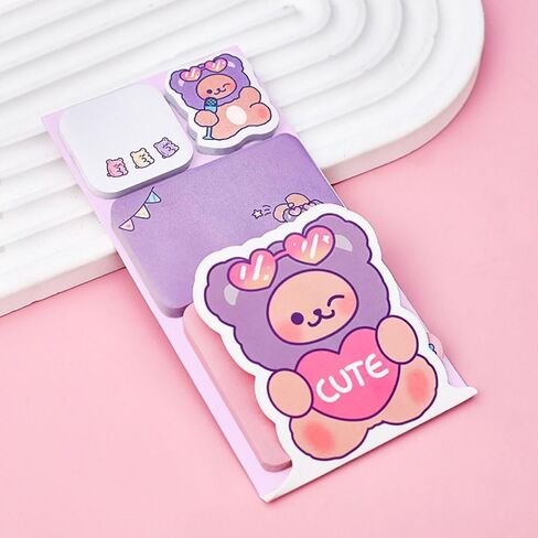 100Sheets Kawaii Portable Planner Memo Pad Stationery Sticky Notes Notebook Message Notes Notepad(Panda) in Saudi Arabia