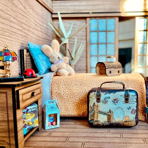 3PCS Cute Mini Suitcase Decorative Boxes Funny Small Tinplate Rectangular Storage Container with Handle for Party Birthday Home Decorations, 3 Styles in Saudi Arabia