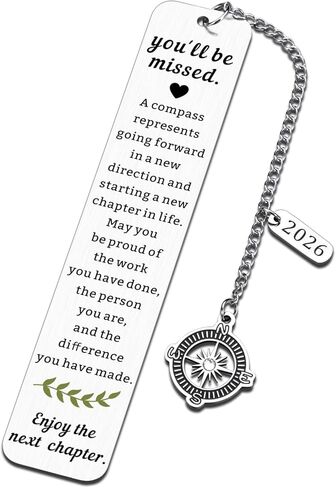2026 Retirement Bookmark for Women Farewell Gifts for Coworkers, Coworker Leaving Going Away Goodbye Gifts for Boss Manager Teacher Employee, Retirement Gift for Woman in Saudi Arabia