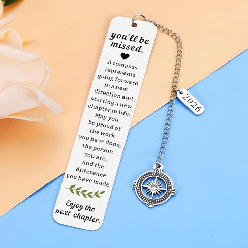 2026 Retirement Bookmark for Women Farewell Gifts for Coworkers, Coworker Leaving Going Away Goodbye Gifts for Boss Manager Teacher Employee, Retirement Gift for Woman in Saudi Arabia