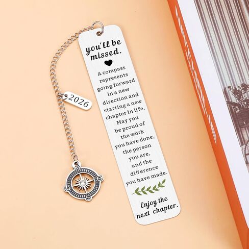 2026 Retirement Bookmark for Women Farewell Gifts for Coworkers, Coworker Leaving Going Away Goodbye Gifts for Boss Manager Teacher Employee, Retirement Gift for Woman in Saudi Arabia