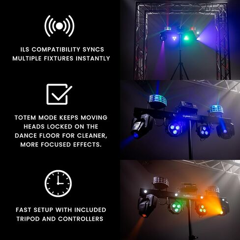إضاءة LED CHAUVET DJ (CHDDJ)، أسود (GigBAR Move + ILS) in Saudi Arabia