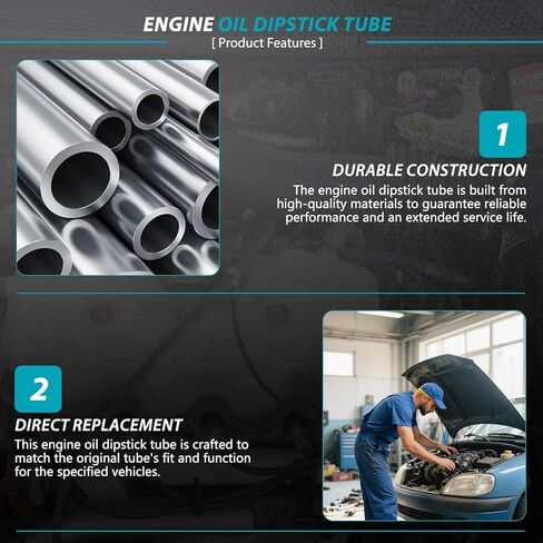 917-374 Engine Oil Dipstick Tube Compatible with Ford F2500 2001,F3500 1999-2003,G3500 F4500 F5500 SuperDuty F53 1999-2004,Ford Excursion 2000-2005 in Kuwait