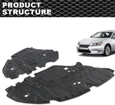 CROSSDESIGN Front Engine Splash Shield Left & Right Side Set of 2 Compatible with 2013 2014 2015 Lexus ES350 ES300h Base 5144133160 5144233160 LX1228137 LX1228138 in Saudi Arabia