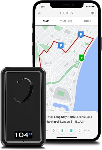 104n 4G GPS Tracker for Vehicles - Real-Time Portable 4G LTE Car Tracker, Van & Motorcycle Location Monitoring, Asset Tracking Device with Long Term Battery, Personal & Business Use in Kuwait