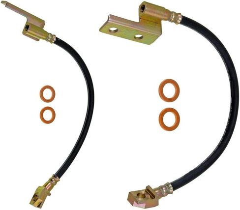 Brake Hose - 2x Front Brake Lines, Front Brake Hose Pair Brake Hydraulic Hose Fits Mustang 1968 1969 1970 Fits Mercury Cougar 1968 1969 1970 in Saudi Arabia