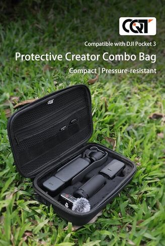 CQT Osmo Pocket 3 Case, Portable Storage Protective Bag Carrying Case for DJI Osmo Pocket 3 Creator Combo Accessories with shoulder straps (Creator Combo Bag) in Kuwait