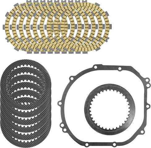 Caltric Clutch Friction Steel Plates Kit compatible with Kawasaki Ninja ZX-6R ZX600 ZX636 2000-2004 in Saudi Arabia