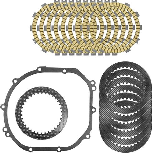 Caltric Clutch Friction Steel Plates Kit compatible with Kawasaki Ninja ZX-6R ZX600 ZX636 2000-2004 in Saudi Arabia