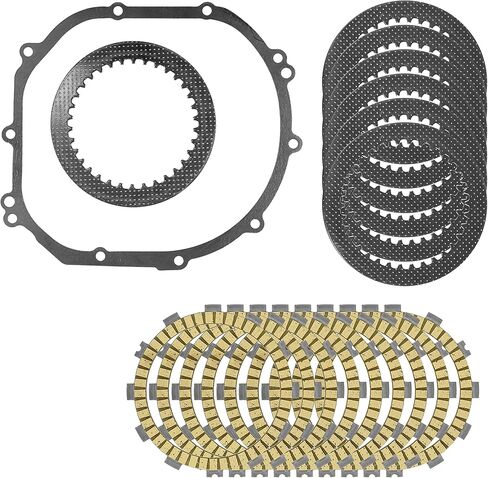 Caltric Clutch Friction Steel Plates Kit compatible with Kawasaki Ninja ZX-6R ZX600 ZX636 2000-2004 in Saudi Arabia