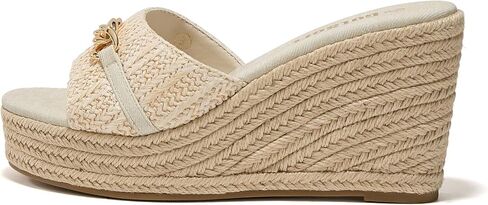 Women's Open Toe Wedge Espadrilles Sandals Chain Slip On Slides Platform Sandal Summer Shoes in Saudi Arabia