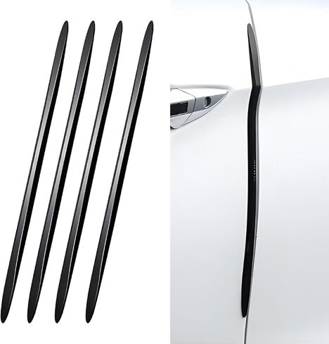 4 قطع طويلة من واقيات حافة باب السيارة لسيارة تويوتا سيينا 2017-2026، واقي باب السيارة مضاد للخدش، شريط حماية مضاد للتصادمات، أسود in Kuwait