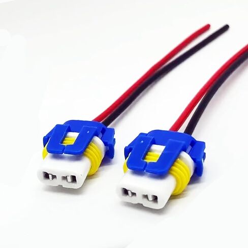 TOPKU 9005 9006 9012 9145 H10 Female High Temperature Ceramic Adapter Wiring Harness Sockets Wire for Headlights or Fog Lights in Kuwait