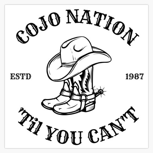 ملصق فينيل مغناطيسي قابل لإعادة الاستخدام من COJO Nation EST 1987 مقاس 5 بوصات in Saudi Arabia