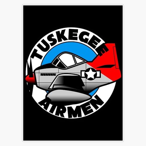 Tuskegee Airmen Magnet Reusable Flexible Magnetic Sticker 5" in Saudi Arabia