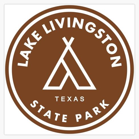 Lake Livingston State Park Texas Tent Magnetic Reusable Bumper Vinyl Sticker 5" in Saudi Arabia