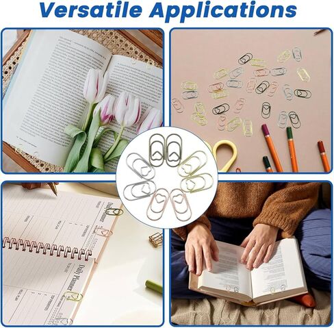 200 قطعة من مشابك الورق على شكل قلب الحب، معدنية مقاس 0.768 بوصة، مشابك ورقية صغيرة لطيفة ومشابك إشارات مرجعية لتزيين المكتب والمدرسة والمكتب والمستندات والملاحظات والأعمال الورقية وسجلات القصاصات والحرف اليدوية in Kuwait