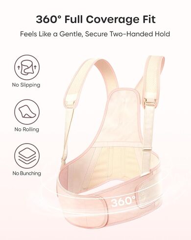 Nuliie Pregnancy Belly Band with Shoulder Straps, Non-Slip Maternity Belly Band for Back, Abdomen & Waist Support, Pregnancy Belt Adjustable Fit, Comfortable Wear, S in Kuwait
