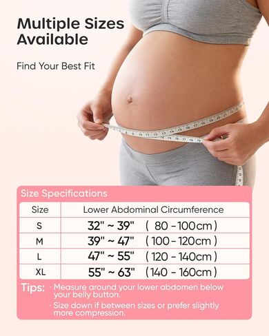 Nuliie Pregnancy Belly Band with Shoulder Straps, Non-Slip Maternity Belly Band for Back, Abdomen & Waist Support, Pregnancy Belt Adjustable Fit, Comfortable Wear, S in Kuwait