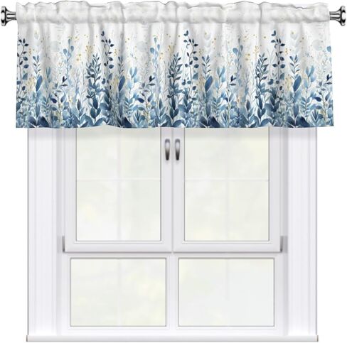 Sea Turtle Curtain Valance Coastal Coral Kitchen Short Curtains 54"x18" Window Treatment Rod Pocket Valance for Bedroom Living Room Decor in Saudi Arabia