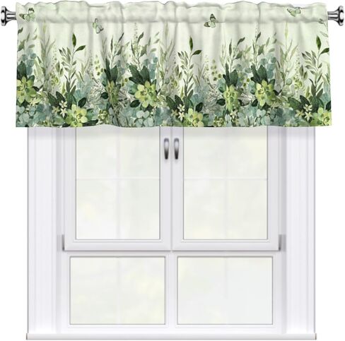 Sea Turtle Curtain Valance Coastal Coral Kitchen Short Curtains 54"x18" Window Treatment Rod Pocket Valance for Bedroom Living Room Decor in Saudi Arabia