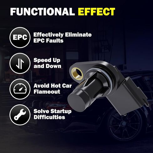 مستشعر موضع عمود الحدبات للمحرك متوافق مع Hyundai Sonata Tucson 2015-2022، Elantra 2017-2020، 2012-2019 Accent & 2011-2021 Kia Soul Rio، 2014-2020 Forte Forte5 Optima 962-272، 5S12755 in Kuwait